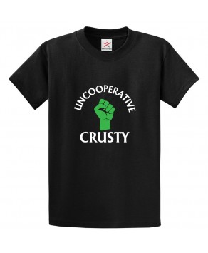 Uncooperative Crusty Extinction Rebellion Classic Unisex Kids and Adults T-Shirt